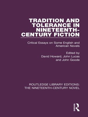 cover image of Tradition and Tolerance in Nineteenth Century Fiction